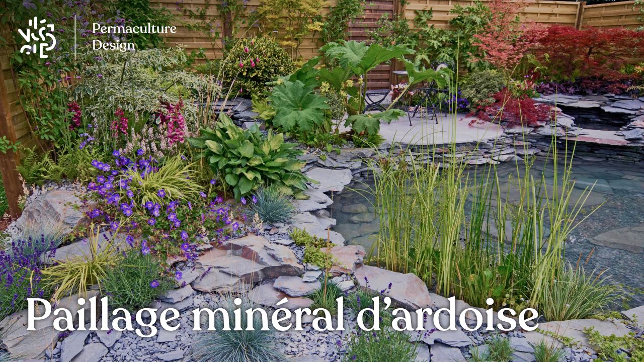 Paillage d&rsquo;ardoise : un paillage minéral et décoratif