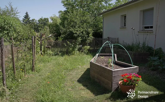 Potager en permaculture.